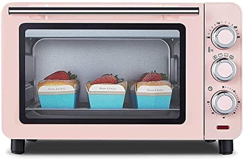 CAZARU Horno eléctrico de sobremesa 15L Horno eléctrico automático para el hogar 1200W con Temporizador de 60 Minutos, Incluye Red a la Parrilla, Bandeja para Hornear y Guantes Anti-escaldado