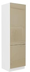 Kuechen-preisbombe Küchen Hochschrank 60 cm Lara Cappuccino Hochglanz Küchenzeile Küchenblock Küche