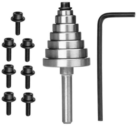 Bestgle Cuscinetti Set, 7 Cuscinetti Intercambiabili Cuscinetto Accessorio Kit con Chiave Esagonale per Testa per Fresa in Legno Massello di Compensato