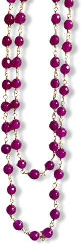Collana lunga in pietrine dure