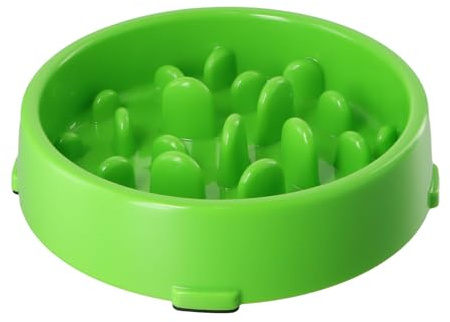 Rapidbok Anti Schling Napf Hunde, Langsam Fressen Futternapf, Slow Feeder Hundenapf für Hunde und Katze, Langsame Fütterung Hundenapf, rutschfest, Grün, 20 x 5 cm
