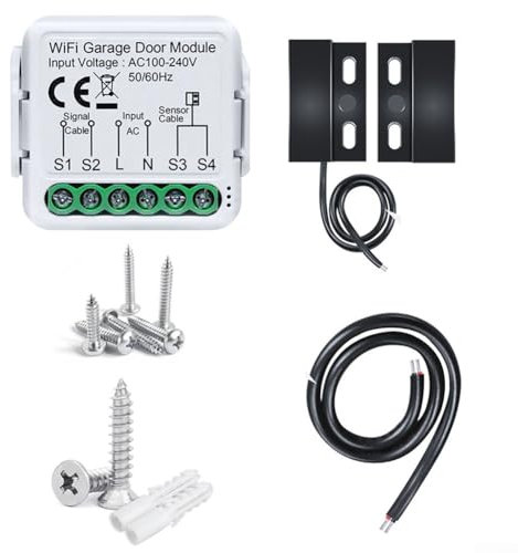 Smart Switch Garage Door Controller, WIFI Smart Roller Shutter Controller Module, 100V-240V Control Switch, Voice Control