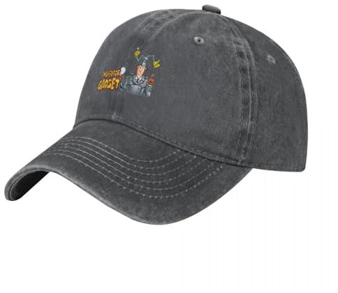 OAAJKOAM Inspector Gadget Dibujos Animados de Inspector Gadget Disfraz de Inspector Gadget Gorra de béisbol Sombreros Rave para Mujeres y Hombres