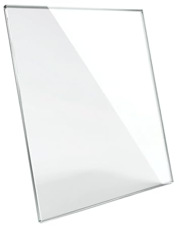 Kaminofenscheibe 320x320x4mm – hitzebeständig - Glaskeramik Ersatzscheibe für Kamine, langlebig und pflegeleicht (320x320x4mm)
