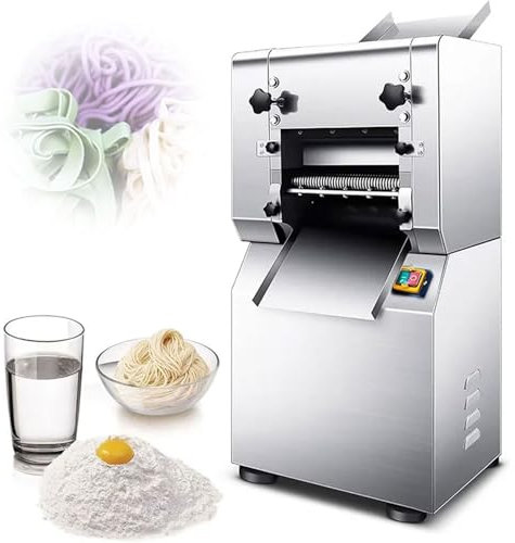 Macchina Per Pasta Elettrica Commerciale, Macchina Per Tagliare Le Tagliatelle In Acciaio Inossidabile Da 1500 W, Pasta Spessa 1-10 Mm E Tagliatelle Larghe 2 Mm/3 Mm, Macchina Per Pasta Professionale