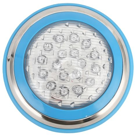 Fafeicy Piscinas LED Impermeables de Lámpara de Pared Submarina de Acero Inoxidable de Acero Inoxidable, Duradera y Fácil de Instalar, para Iluminación de Piscina/hotel/acuario (24W)