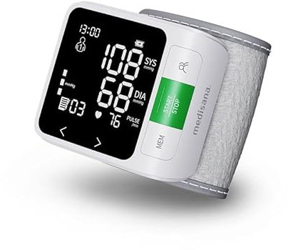 medisana BW 360 Connect Wrist Blood Pressure Monitor, Blood Pressure Machine and Pulse Monitor with Bluetooth app, Traffic Light Scale and Memory Function, Blood Pressure Cuff with Storage Box