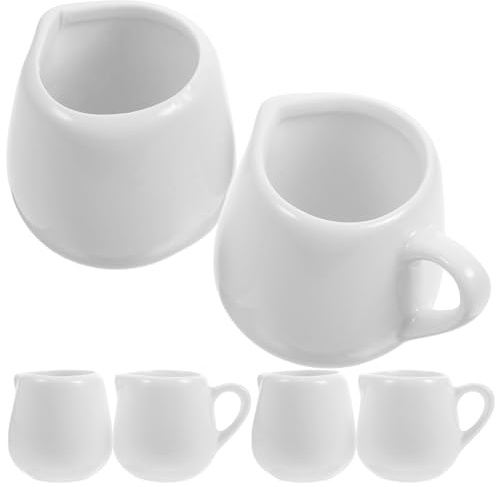 Mipcase Set 6 Bicchieri Di Latte in Ceramica Pratici Tazze Da Caffè e Salsa Resistente Uso Cucina