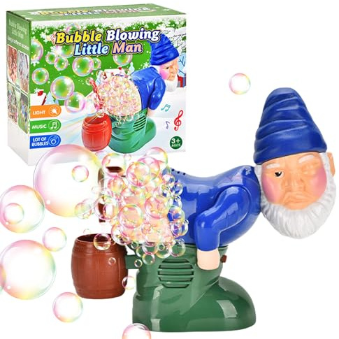 Bubble Blower,Weihnachtsmann Seifenblasenpistole,Lustige Weihnachtsmann-Blasenblasmaschine mit Blinkenden Lichtern und Musik,Automatische Blasengebläse für Kinder, Zeremonie, Weihnachten