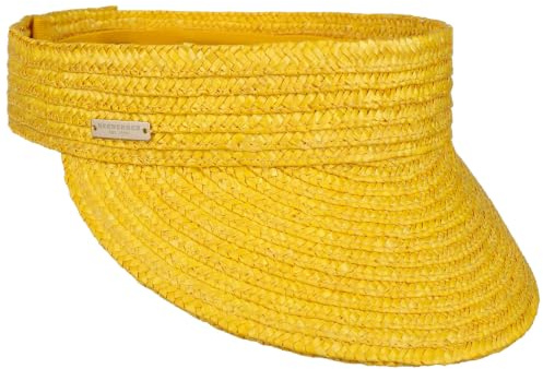 Seeberger Mia Sun Visor Damer/Barn - bländskydd skärmkeps solvisir med skärm, Kardborreband Sommar Vår-sommar - One Size gul