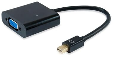 adaptador - mini displayport a vga macho, resolución full hd, 60hz, 17 cm de longitud, ideal para conectar dispositivos a monitores.