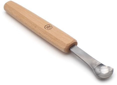 LeTkingok Wood Carving Gouge, High Carbon Steel Curved Blade Spoon Carving Tool