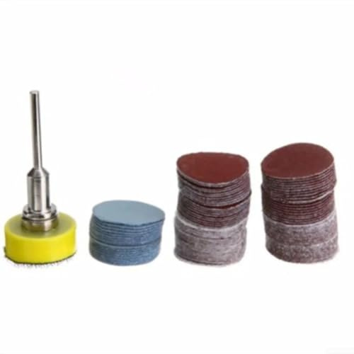 100 dischi abrasivi da 25 mm con 100 cuscinetti abrasivi a grana 3000 con filettatura M6 e asta di collegamento per lucidare legno, metallo, pietra, utensili elettrici