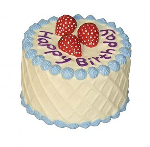 Kerbl Pet Geburtstagskuchen Hundespielzeug, 10 cm (Farbe kann variieren)