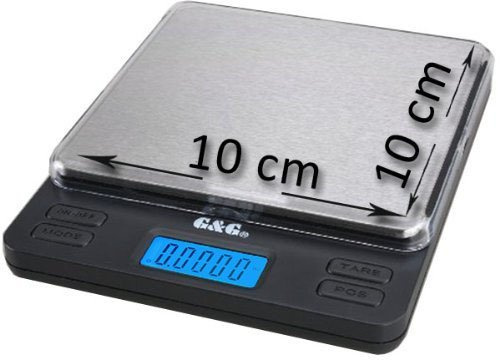 G&G 300g/0,01g LS Feinwaage Taschenwaage Digitalwaage Goldwaage Münzwaage Extra Große WiegeflächeExtra Große Wiegefläche
