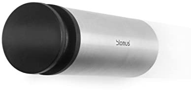 blomus -ENTRA- Wandtürstopper aus mattiertem Edelstahl, Puffer aus Weichkunststoff, verhindert Anschlagen an Wand, Wandabstand, hochwertige Verarbeitung (H / B / T: 8 x 2,5 x 2,5 cm, Edelstahl, 65354)