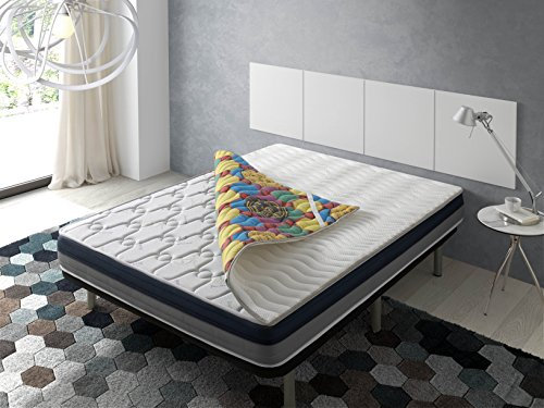 ECODE Topper Viscoélastique Renouvelle Matelas Tourmaline 4D ECO-ST-90x200