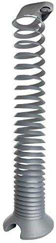 Eisnhauer® Kabelspirale Alusilber, vertikale Kabelführung für unterschiedliche Höhen oder höhenverstellbare Schreibtische bis ca. 160 cm