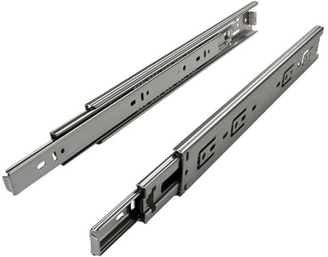 1 paio (2 PEZZI) SO-TECH® Guide a Estrazione Totale Guide per Cassetti Argento 500 mm (inserite) a Sfera Capacità di