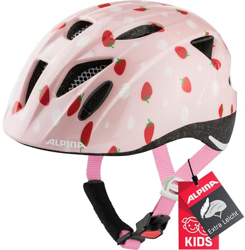 ALPINA Unisex - Barn, XIMO Cykelhjälm, strawberry rose gloss, 47-51 cm