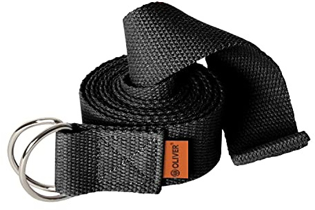 OLIVER Yogagurt 190 cm schwarz Baumwolle Yogazubehör