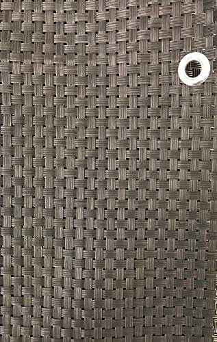 Smart Deko 90x500cm, Anthrazit PE Rattan Balkonsichtschutz, Balkonverkleidung, Windschutz, Sichtschutz und UV-Schutz für Balkon, Gartenanlagen, Camping und Freizeit