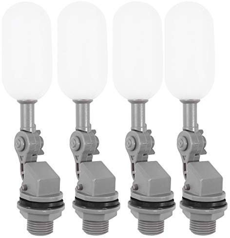 TANGJIANCHENG 4pcs DN15 Gewinde-Durchmesser 20mm Schwimmdock Kugelhahn abzusperren 1/2 Zoll Autofüll-Feed Befeuchtertank Wasserstandsregelung Wat