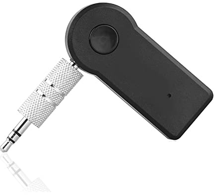 Receptor de Música para Coche, Receptor Bluetooth, Enchufe de 3,5 Mm, 2,4 GHz, Llamada Manos Libres, Adaptador Auxiliar Bluetooth Universal para Coches
