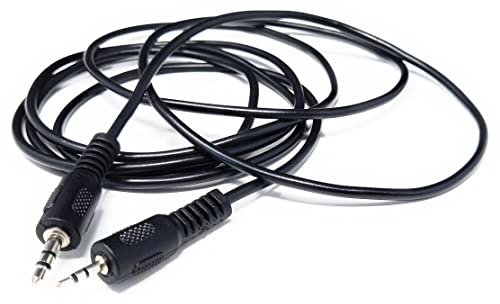 Drut Cavo Jack Audio Stereo Maschio-Maschio da 2 m da 2,5 mm a 3,5 mm 1/8, Cavo ausiliario AUX da 6,5 Piedi