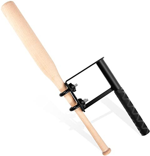 Meooeck Baseball Swing Trainer Softball Schlag Training Hilfe Tool Metall Baseball Schlag Praxis Trainer für Kinder Jungen Mädchen Baseball Spieler Barrel Control Training Gerät Zubehör schwarz