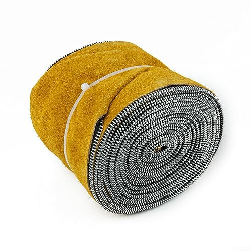 TIG Tuyau en plomb pour chalumeau TIG en cuir de vachette 7,6 m L 10,2 cm