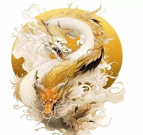 Auto dekorative Abziehbilder, Lucky Cloud Dragon Aufkleber Aufkleber Bully Karosserieaufkleber Wohnzimmer Veranda Drachen Wandaufkleber Tür und Fenster dekorative Abziehbilder selbstklebend. (Color :