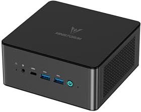 MINIS FORUM UM890 Pro Mini PC, AMD Ryzen 9 8945HS Prozessor, 8 Kerne/16 Threads bis zu 5,2 GHz, AMD Radeon 780M, 32 GB DDR5 bis zu 5600 MHz/1TB SSD, HDMI/DP/USB4 × 2, RJ45 2,5 G × 2, Oculink Port