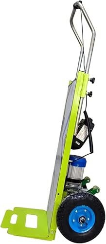 BTURYT Treppensteiger Elektrisch Sackkarre, 200 kg Tragkraft Wagen mit 800 W Motor - Arbeitssparender und praktischer LKW, S-förmiger Stützarm~/