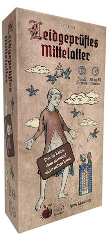 Young Newton Leidgeprüftes Mittelalter – Strategisches Brett- und Kartenspiel, lustiges Mittelalter-Gesellschaftsspiel & Partyspiel mit schwarzem Humor für 3–6 Spieler
