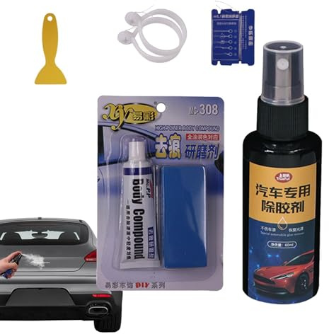 Générique Remover etichetta auto,Kit spray Film raschietto - Remover adesivo per pellicola raschietto per auto per adesivo in vetro metallico