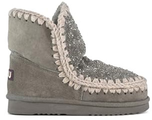 Mou Eskimo 18 mockastövlar grå med glitter FW101122A CHA, Grå, 38 EU