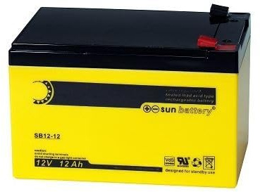 Sun Battery SB 12-12L V0 12V 12Ah (C20) AGM Batterie mit VDs