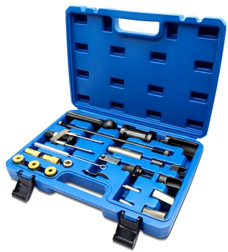 Wvoillty Injektoren Abzieher-Ausbau-Set, Einspritzdüsen Entfernen, Kompatibel mit VW Audi Benzin- & Dieselmotoren, für TDI 1.4SDI/ 1.9D/ 2.0TDI PD/ 2.8TDI, 4-Zylinder 8V & 16V