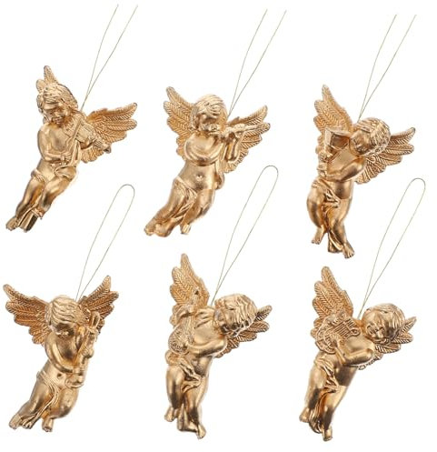 GALPADA 24stücke Weihnachtsbaum Anhänger Hängend Engel Design Anhänger Weihnachten Dekoration Schmuck Für Weihnachtsfeiern