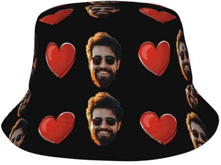 ROHBVMN personalisiert Cap personalisierte Bucket hat personalisierte Fischerhut personalisiertes anglerhut Text Cap selbst gestalten mit Foto/Namen, personalisierte Sonnenhut für Männer & Frauen