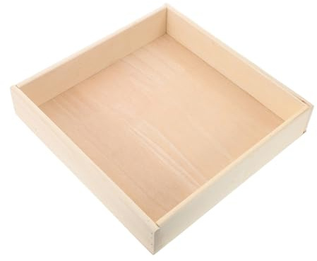 FRCOLOR Junge Mädchen Sandkastenkasten Holz Quadratisch Sandspielschale Stabil Für Montessori Indoor Spielen Kleinkinder Spielzimmer Sandspielzeug Jungen Mädchen