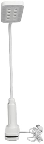 Hamwesh Luce a LED UV, Lampada Unghie 2 in 1 con Morsetto, Lampada Scrivania di Ricarica USB per Curazione per Unghie Gel di Illuminazione Tavolo Manicure