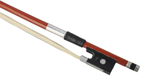 UTTASU 1/4 1/8 1/10 Violinenbogen für Anfänger, ausgewogenes Gewicht & gerades Bogen-Design, roter Sandelholzgriff mit weißem Schachtelhalm-Haar, ideal zum Üben und sanftes Bögen