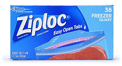 Ziploc Freezer Bag, Quart Value Pack, 40-Count(Pack of 3) by Ziploc