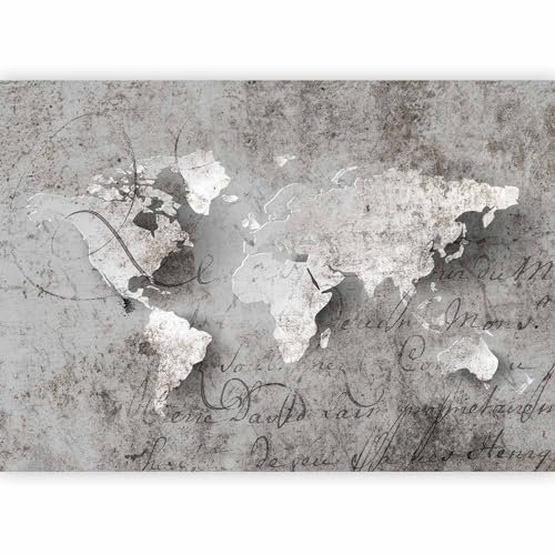 Fotomurali 400x280 cm - Carta da parati sulla fliselina ! Hit ! Carta da parati in TNT ! Quadri murali XXL ! Fotomurale concreto mappalunao iscrizione k-A-0018-a-a