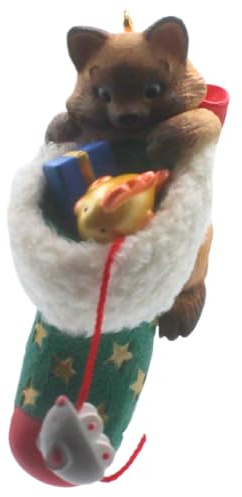 Hallmark 2003 Katze Ornament Schelmische Kätzchen # 5 – Calico Kitty W Weihnachtsstrumpf