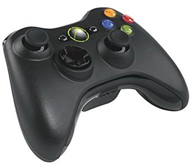 Microsoft - Mando, Color Negro (PC, Xbox 360)