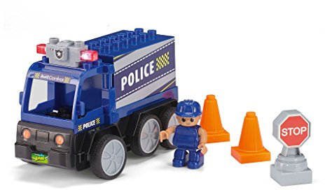 Revell Control 23004 - Junior RC Polizei Car - ferngesteuertes Auto mit 40 MHz Fernsteuerung, kindgerechte Gestaltung, ab 3 mit Teilen und Spielfigur zum Bauen und Spielen, LED-Blinklichtern