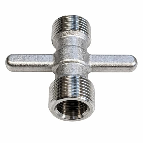 Gastrobedarf Westerbarkey Kellerverbindungsstück für Leitungsreinigung 2 x 5/8 Gewinde